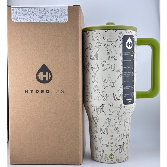 Hydrojug 40oz Traveler SIT & SIP DOGS